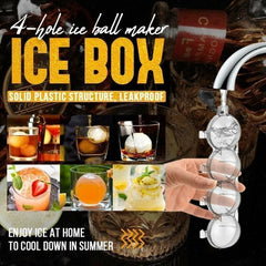 4-hole ice ball maker 4-hole ice box(Summer Essentials)