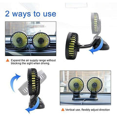 Double Cooling Car Fan(50% OFF)