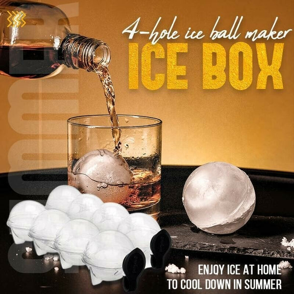 4-hole ice ball maker 4-hole ice box(Summer Essentials)